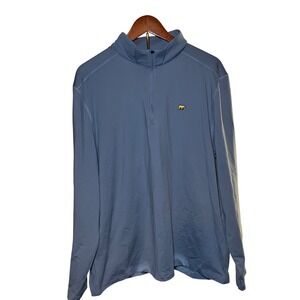 Jack Nicklaus Quarter Zip Pullover Mens Large Blue Performance Golf